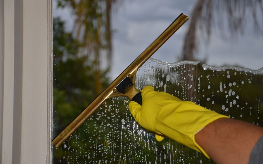 A whole building cleaned after the builders left