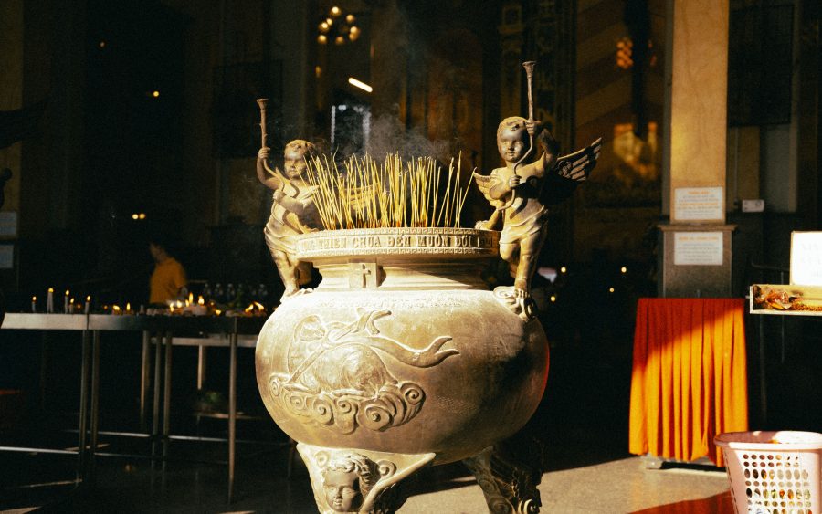 Brass charcoal burner