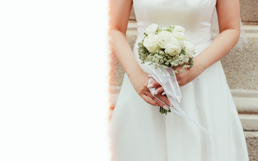 Bringing us your wedding flowers, and when