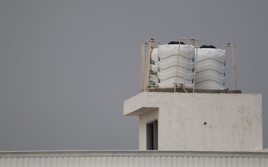 The second water tank and the daily board