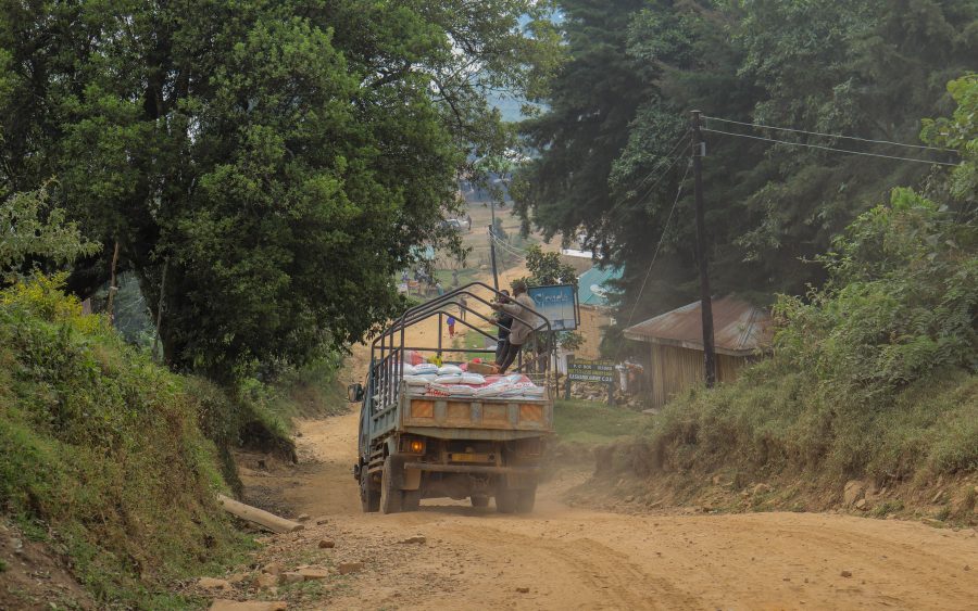 Heavy vehicle hours behind the school, six months on