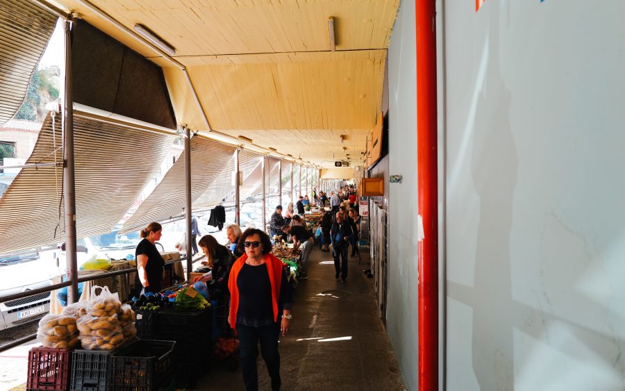 The covered market building
