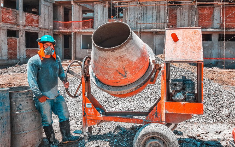 Concrete mixer, 350 litre, by the day