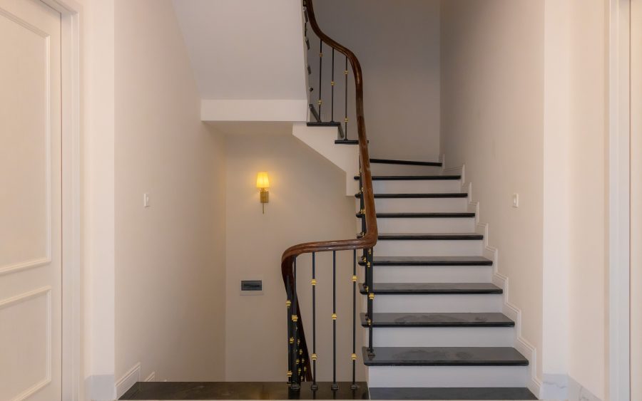 Draw the staircase first