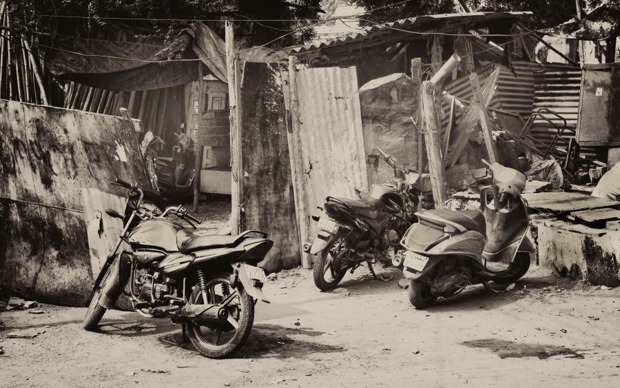 Bike kept in the shed
