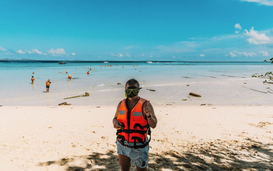 Learn to snorkel in the lagoon