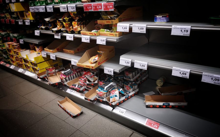 A new shop stocked from empty shelves